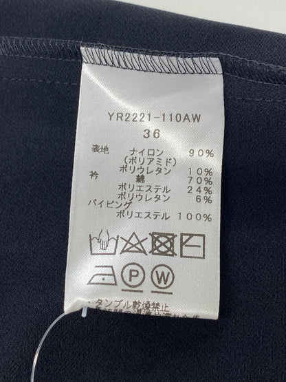 ヨリ YR2221-110AW カットソー 36 ブラック ワイドカラーストレッチ IT2T61W58TPJ