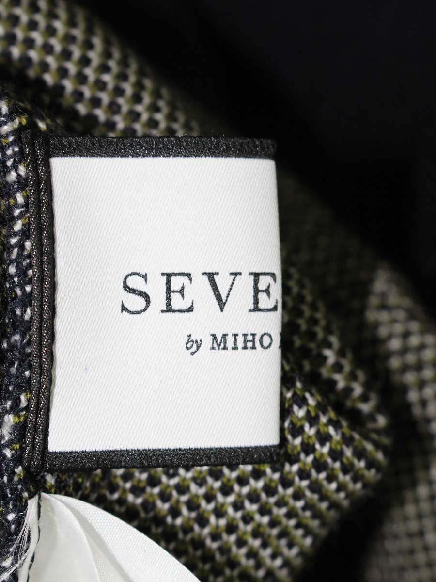 セブンテンバイミホカワヒト 3A508 ワンピース M ネイビー ニット フラワーモチーフ ITYU64O8XTFW