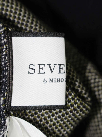 セブンテンバイミホカワヒト 3A508 ワンピース M ネイビー ニット フラワーモチーフ ITYU64O8XTFW