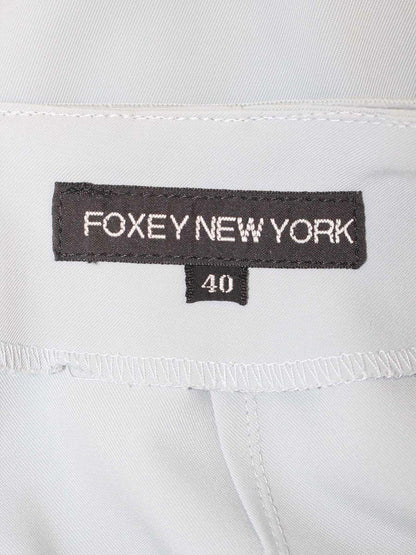 フォクシーニューヨーク 22733 スカート 40 ブルー タック ウエストリボン ITV9GF1ZV44U