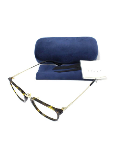 グッチ GG0324OJ メガネ ブラウン/ゴールド/ブラック コンビフレーム スクエア べっ甲柄 ITO9TCE57BIG