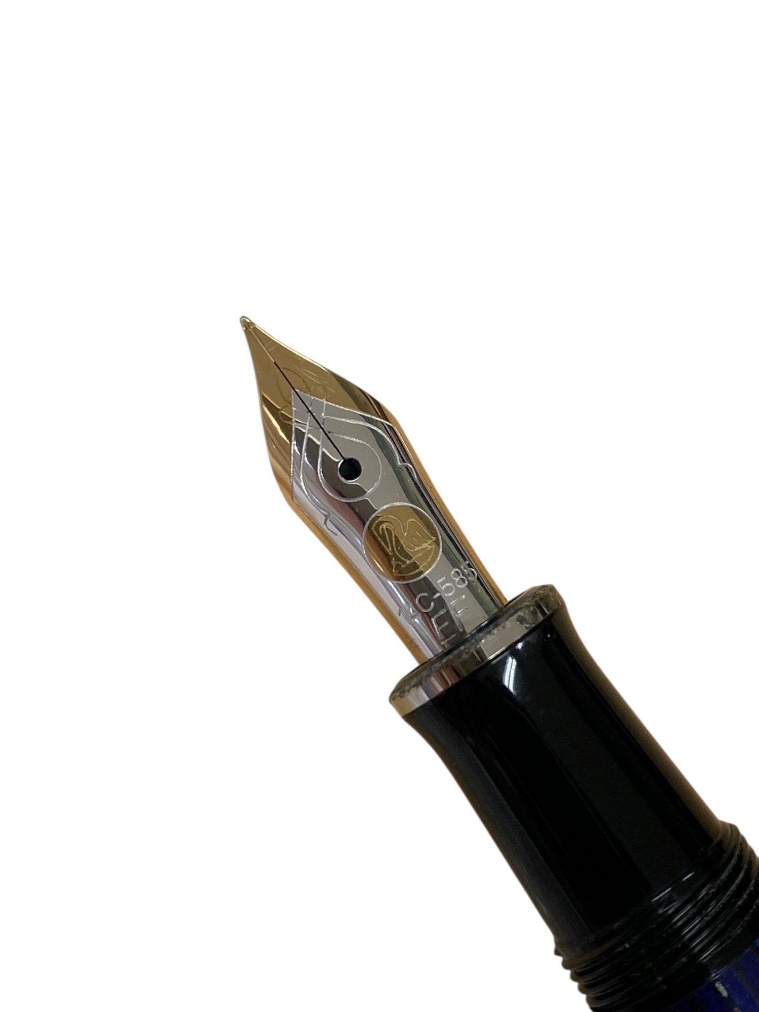 ペリカン 万年筆 スーベレーン M405 ブルー F 14C 585 | 中古ブランド