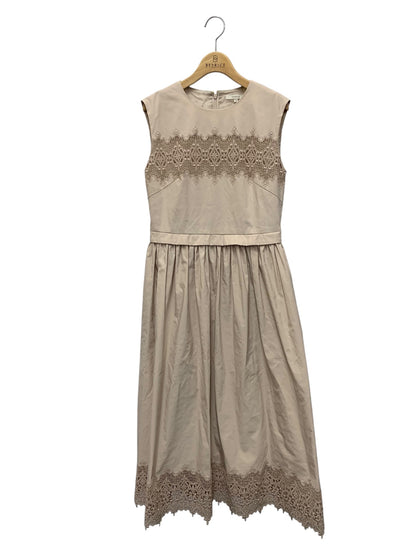 エポカ レースコンビタフタドレス エポカ　M5J14-339-40 ワンピース 40 ベージュ 24SS IT3TP4EAF1WW