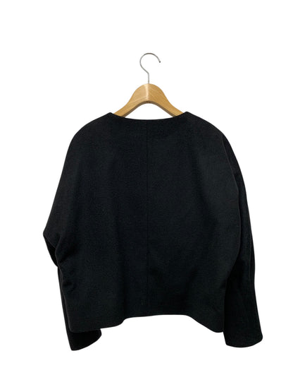 アナイ 111722-10-050-95-360 ノーカラージャケット 36 ブラック カシミヤ混 IT0MI9PH6CC0