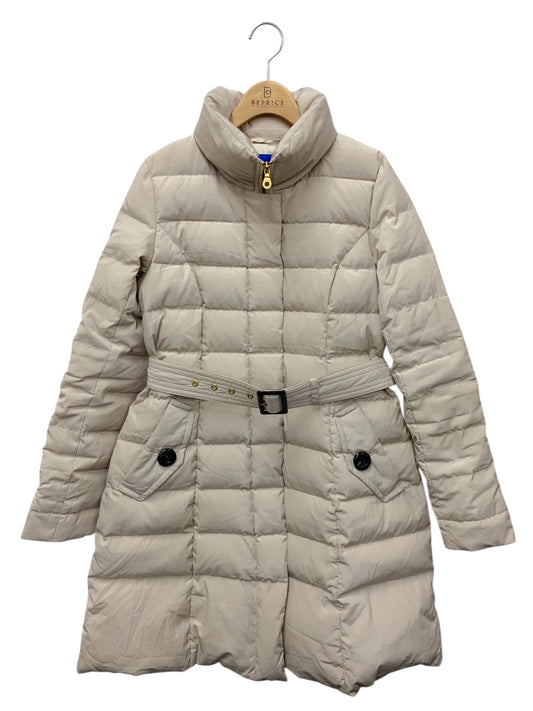 ブルーレーベルクレストブリッジ ロングダウンジャケット 55C31-623-03 40 ベージュ ITH1BPCBFV3S