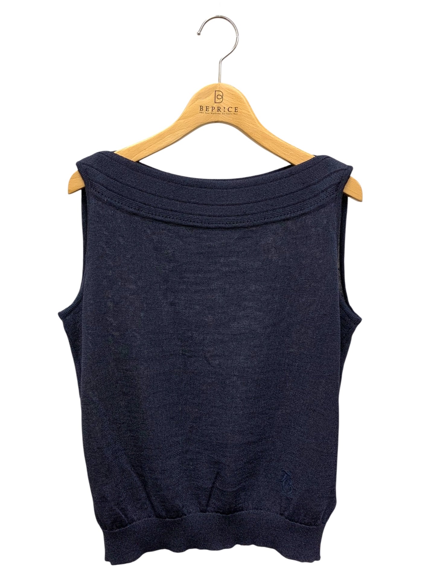 フォクシーブティック Knit Top Arena 43277 トップス 38 ネイビー ITW5L7NRD9SS