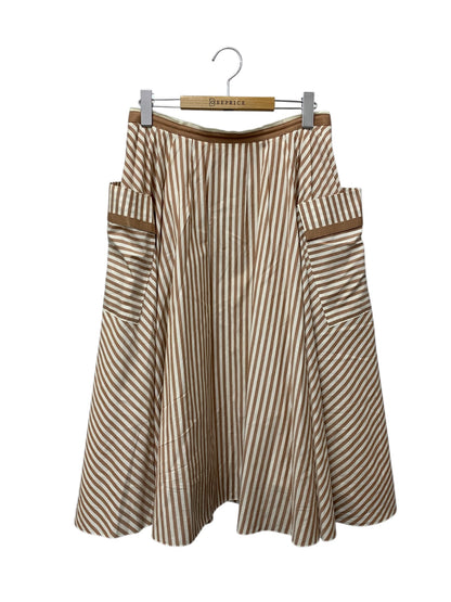 フォクシーブティック Skirt Beach Parasol 40737 スカート 38 ブラウン ストライプ ITMSQUMGM3MY