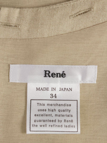 ルネ 6826580 ワンピース 34 ベージュ フレンチリネン ITSSJP994RHM