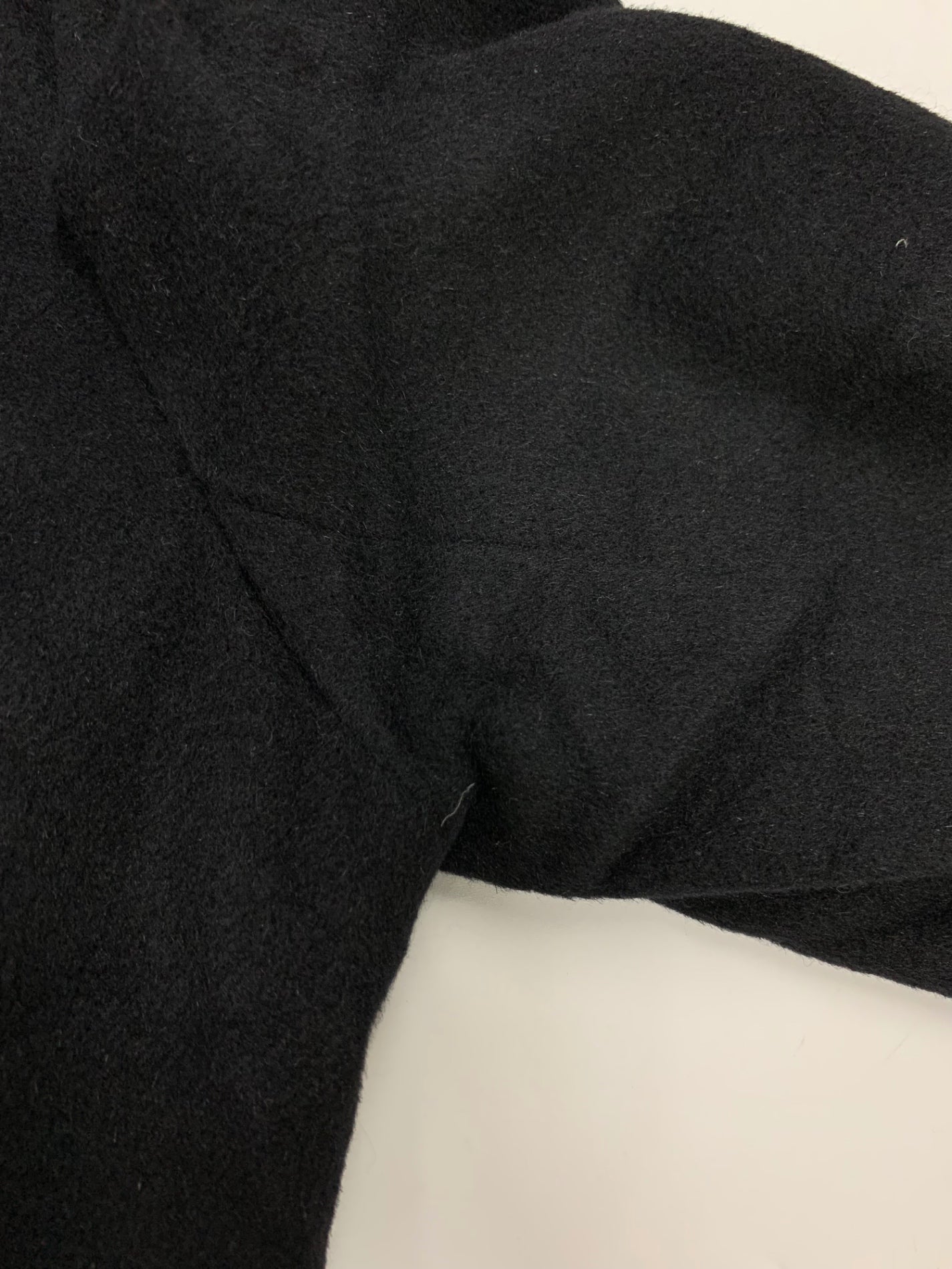 エムズグレイシー 229702 コート 40 ブラック ウール フリル ITP7Y44S079S 【SALE】