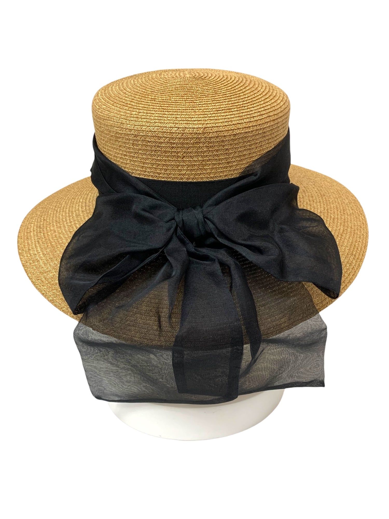 フォクシー ストローハット ベージュ キャペリン カペリン カプリーヌ