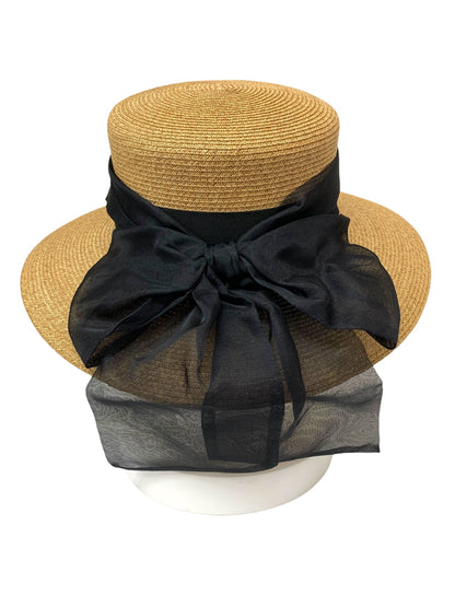 フォクシー ストローハット ベージュ キャペリン カペリン カプリーヌ ITIZLEDU1RUY