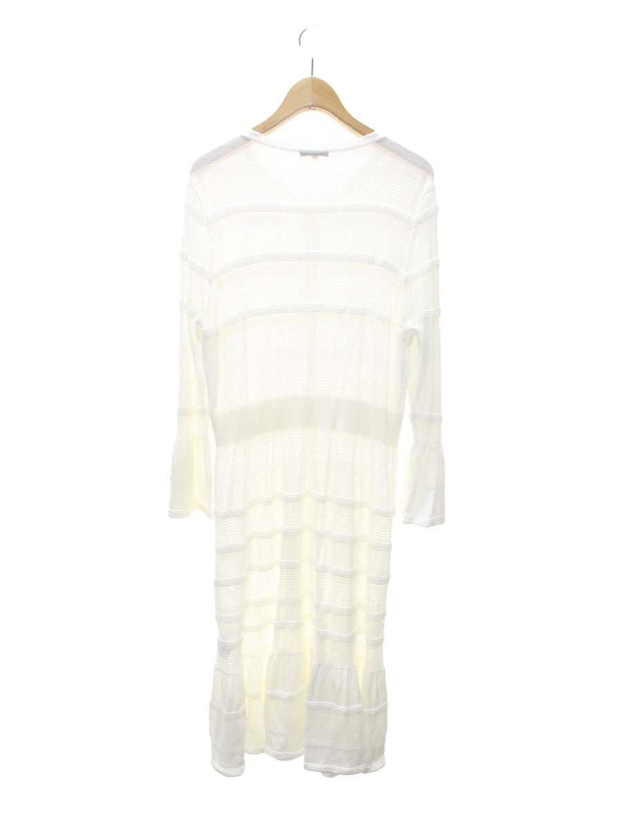 トゥービーシック W5F59-304-01 ロングカーディガン 3 アイボリー パールボタン ITKZWMO8B4TO