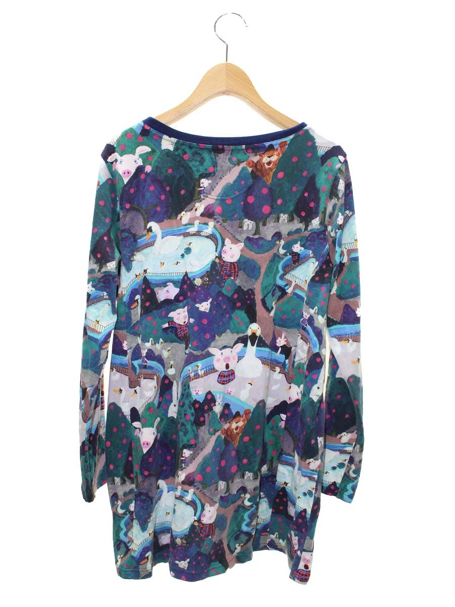 アルベロベロ 432805 チュニック F ネイビー アヒル ぶたさん モチーフ ITKDNGY8TP1O