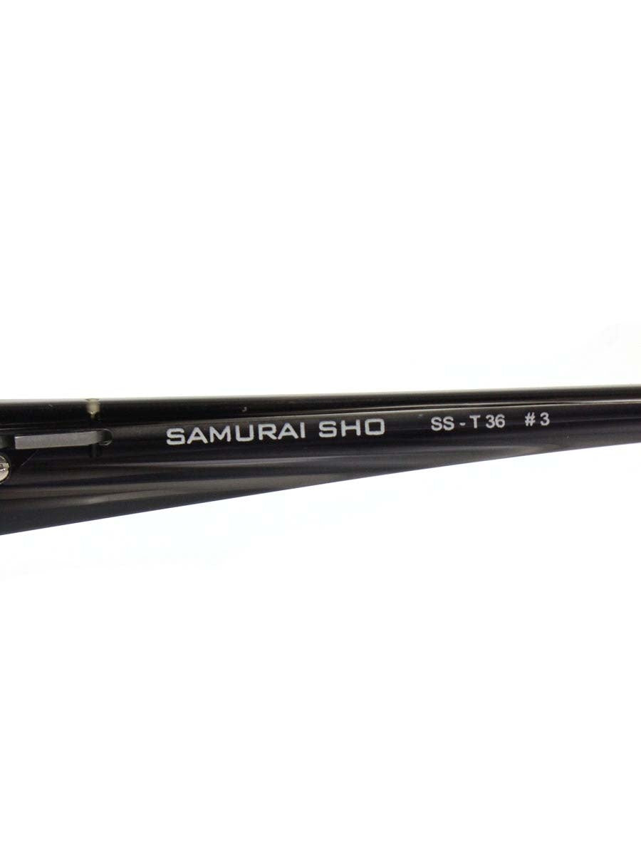 サムライ翔 SS-T36 メガネ ブラック/シルバー メタルフレーム スクエア ハーフリム ITBDRWK2YY61