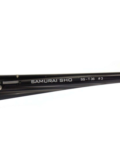 サムライ翔 SS-T36 メガネ ブラック/シルバー メタルフレーム スクエア ハーフリム ITBDRWK2YY61