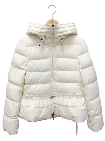 エムズグレイシー ペプラム付きショート 219607 ダウンジャケット 38 ホワイト フリル IT7H050YL9AE
