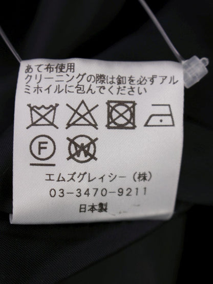 エムズグレイシー 814529 コート 36 ネイビー Pコート ハーフ ウール IT9LNZ7XZBHS