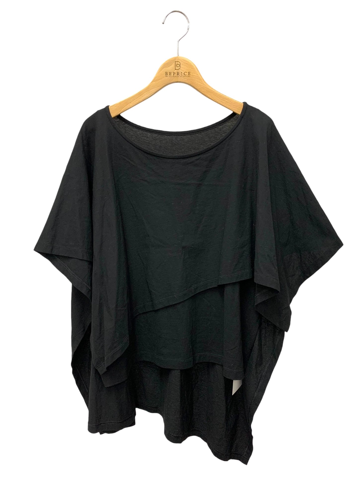イッセイミヤケ Layered-T Greige IM51JK722 カットソー 2 ブラック IT4DHNA22910 【SALE】
