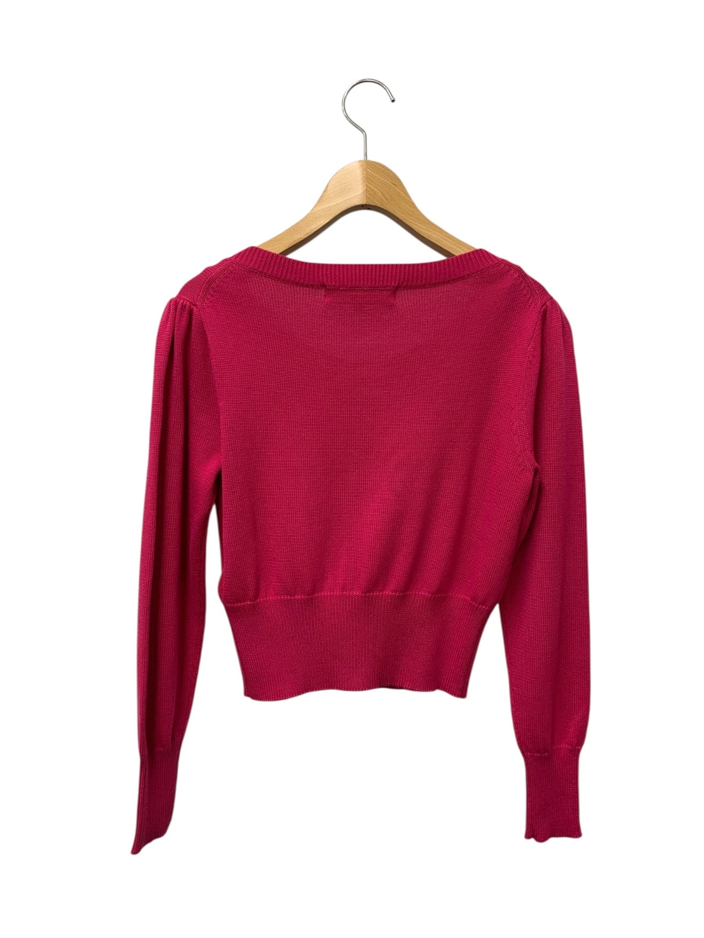 エムズグレイシー 528139 カーディガン 38 ピンク コットン混 シェルボタン ITDG0MYH9QW0