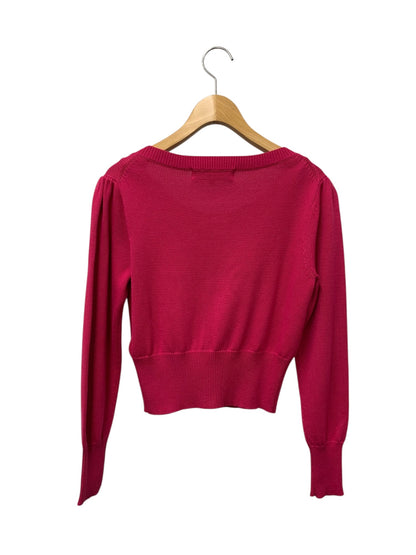 エムズグレイシー 528139 カーディガン 38 ピンク コットン混 シェルボタン ITDG0MYH9QW0