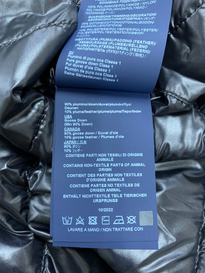 ヘルノ ウルトラライト ダウンジャケット PI001650D  40 ブラック スタンドカラー 七分袖 ITF9DFBQ7BA0