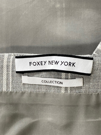フォクシーニューヨーク collection 36096 ワンピース 38 グレー ドレス タック ITZ6YMPB608E