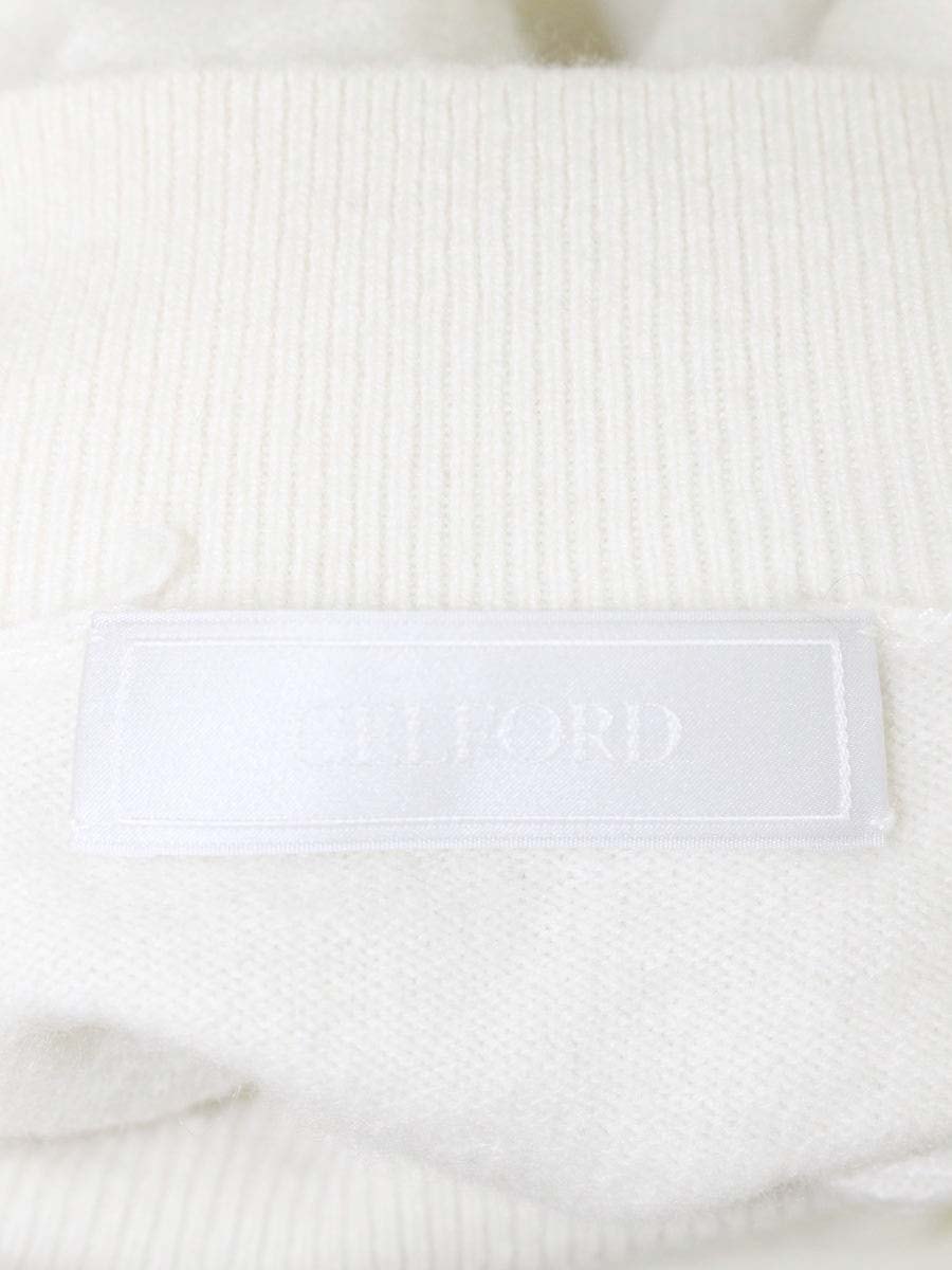 セルフォード 肩スリットカシミヤニットプルオーバー CWNT235001 F アイボリー 2022AW ITWBCVVA70TC