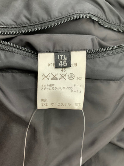 エポカウォモ M1F78-414-09 ダウンコート 46 ブラック フーディ ジップアップ ITED74DI1MAK