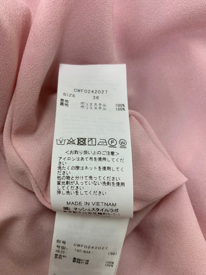 セルフォード カシュクールリボンノースリーブワンピース CWF0242027 36 ピンク IT1CA0UPNC5I