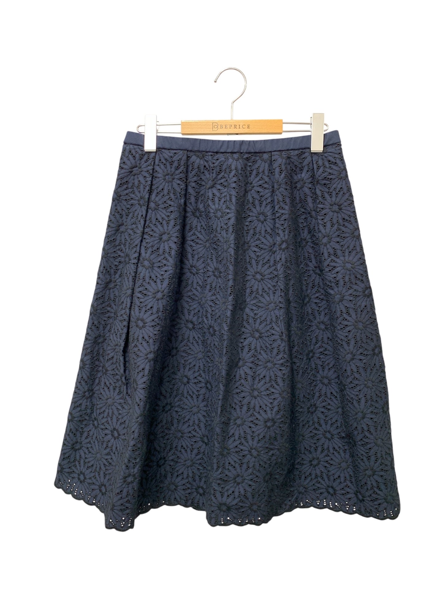 レリアン SA-1601539 セットアップ 13+ ネイビー フラワー刺繍 IT533JOE63EZ