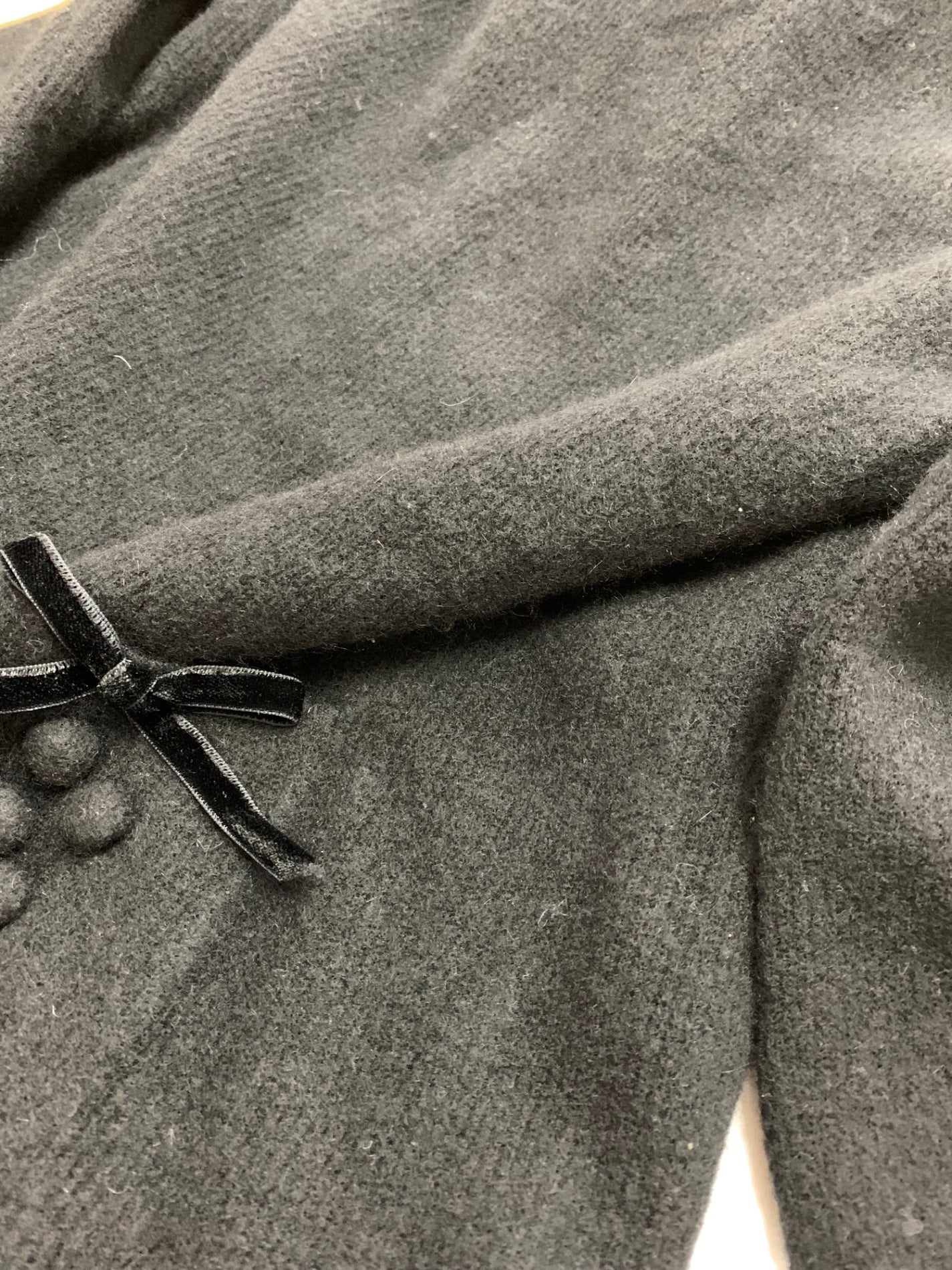 エムズグレイシー 318619 ワンピース 40 ブラック ハイネック ニット