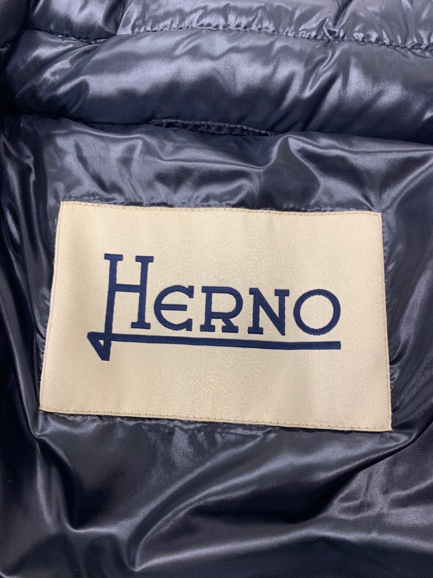 ヘルノ PI0713D 12017 9300 ダウンコート 46 ブラック ミンクファー IT4S7QV5ND4S