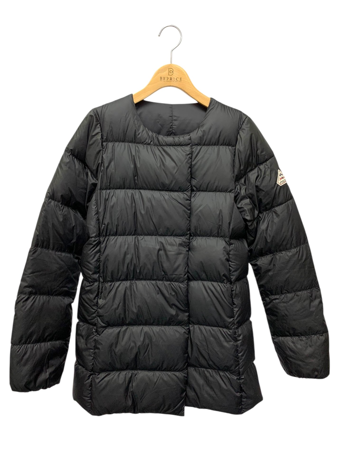 ピレネックス コクーン HWO058P0009WT2 ダウンジャケット 36 ブラック ノーカラー IT3QHR03V2ZU