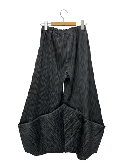 プリーツプリーズイッセイミヤケ THICKER BOTTOMS 2 PP61JF383 ワイドパンツ 3 ブラック 26SS ITRKBYC1D4PF
