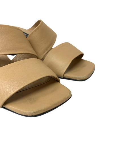 セルジオロッシ A92900 サンダル 36.5 ブラウン レザー スクエアートゥ ITVH2FWYY28I