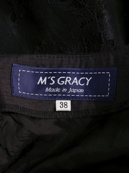 エムズグレイシー 721392 ワンピース 38 ブラック レース ITBRYOP548X4