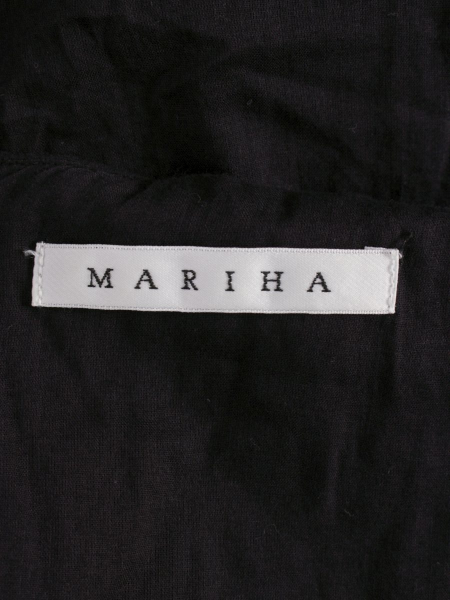 マリハ ワンピース 36 ブラック ノースリ フレア Vネック IT3Q8AQM18LI