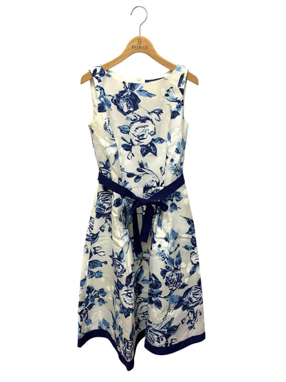 エムズグレイシー バラモチーフタックドレス 411311 36 ブルー IT9ARFIX8IZY