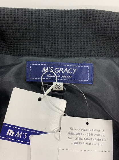 エムズグレイシー オリジナルボタン付きテーラードジャケット 514103 38 ブラック ITDGLBXFS86U