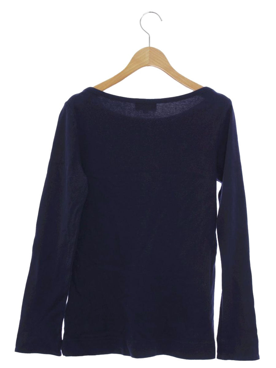 バーバリーブルーレーベル E1P04-619-29 ニット 38 ネイビー ロゴ ボートネック ITMLN69MD8DU