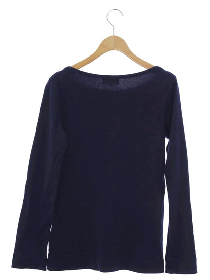 バーバリーブルーレーベル E1P04-619-29 ニット 38 ネイビー ロゴ ボートネック ITMLN69MD8DU