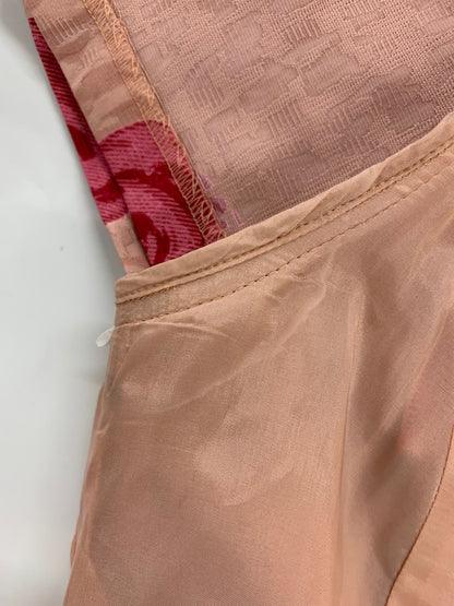 エムズグレイシー 011530 ワンピース 40 ピンク ローズモチーフ ウエストリボン ITKRJHI97V32