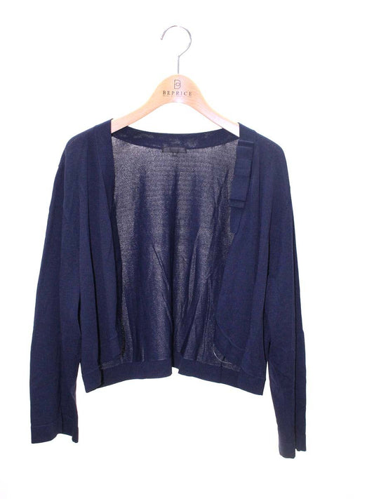 トゥービーシック W7F57-318-29 カーディガン V ネイビー リボン IT9LB4PXDNIW 【SALE】