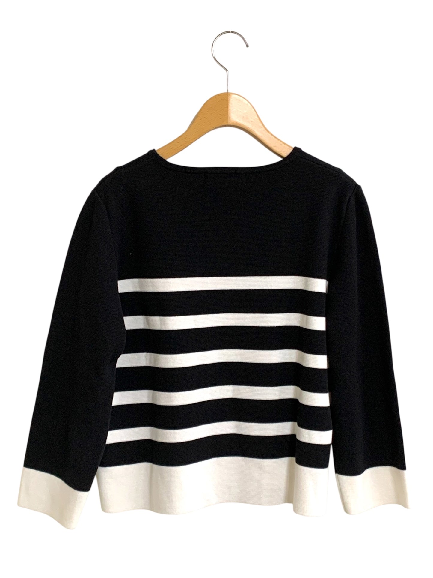 エムプルミエ A722-025 ニット 38 ブラック ボーダー ITUHNHFSB1XI 【SALE】