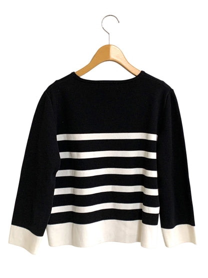 エムプルミエ A722-025 ニット 38 ブラック ボーダー ITUHNHFSB1XI 【SALE】