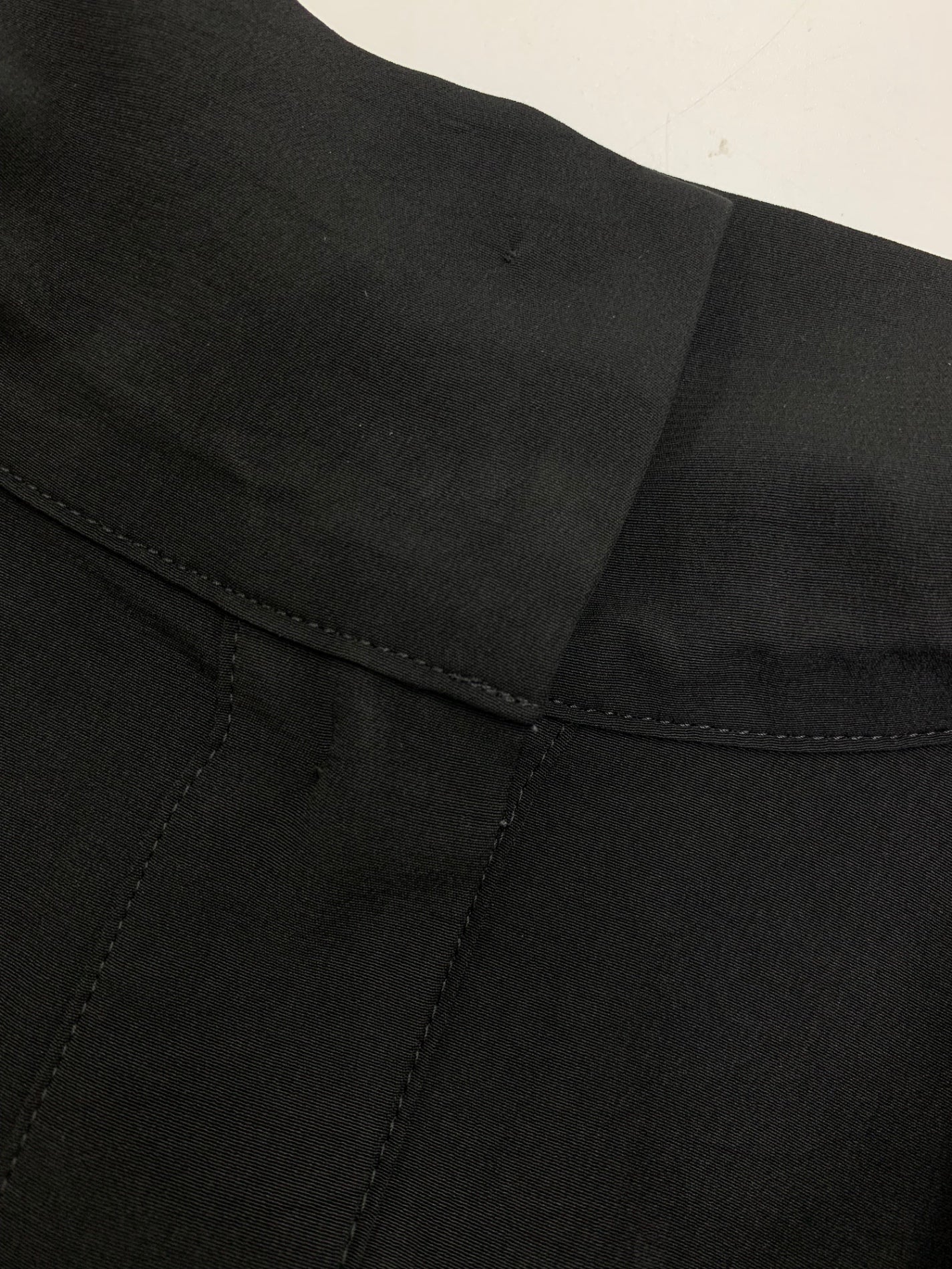 ヨウジヤマモト TA/PE CREPE DE CHINE B/COLLAR GUSSET LONG D ND-D51-500 ワンピース 1 ブラック ITKU42QR6GW0