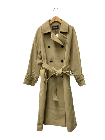 インディヴィ 【ウール】トレンチ風マニッシュコート 127-91016 38 ベージュ 24AW ITD0H30VMKNK