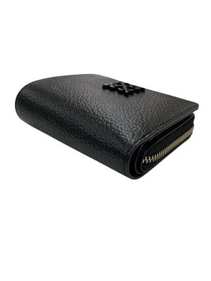 ラシット モノグラムプレート ハーフウォレット SO-376 二つ折り財布 ブラック レザー ITHXTG70DJM0