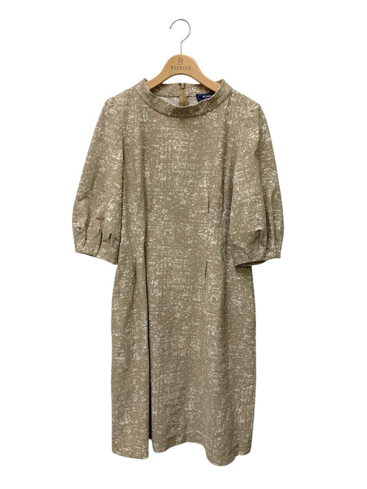 エムズグレイシー 111112 ワンピース 40 グレー パフスリーブ ITI4JK9P6LO0