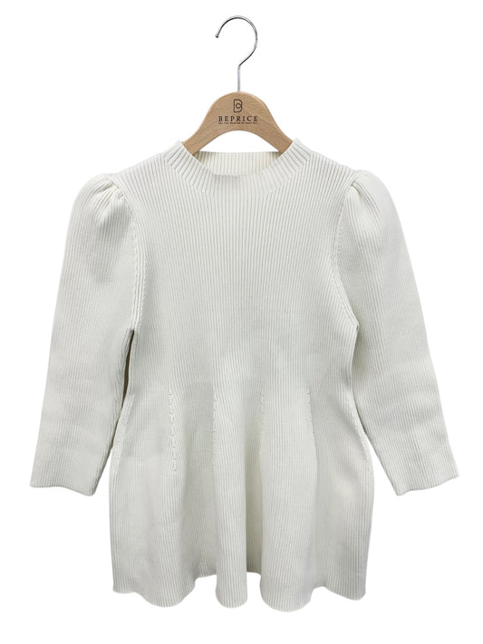 セルフォード CWNT234126 ニットセーター 36 ホワイト ペプラム ITGBUN9FXEZS